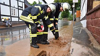 Höxter: Starkregen in Ottbergen