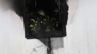 Großeinsatz der Feuerwehr durch Zimmerbrand in Blankenhagen