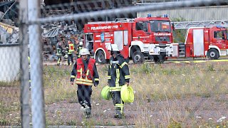 Kraftwerk in Veltheim brennt