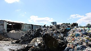 Feuerwehreinsatz bei Firma Remondis in Dörentrup