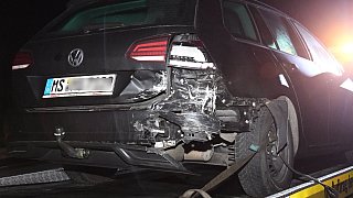 Unfälle und Pkw-Brand auf der A33 bei Schloß Holte-Stukenbrock