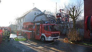 Nieheim: Großbrand in Erwitzen