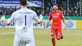 Arminia gewinnt nach Elfmeterschießen gegen Walldorf Astoria