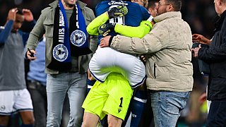 Pokalsensation in Bielefeld : Arminia Bielefeld fährt nach Berlin