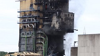 Kraftwerk in Veltheim brennt