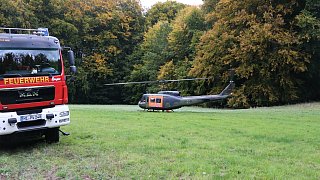 Rettungseinsatz abgestürztes Segelflugzeug in Porta