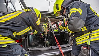 Feuerwehr-Übung Leineweber