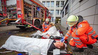 Feuerwehr-Übung Leineweber
