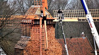 Bielefelder Bauernhausmuseum: Bockwindmühle erhält neue Flügel