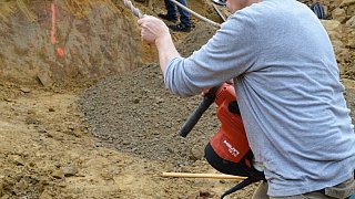 Fossiler Fund unterhalb der ehemaligen Jugendherberge