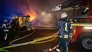 Großbrand in Bielefeld Jöllenbeck