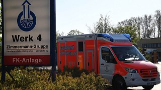 Großeinsatz der Feuerwehr bei Sonderabfallentsorger Zimmermann in Gütersloh