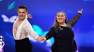 Selfiesandra bei der dritten Show von Let's Dance