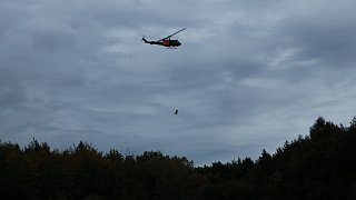 Rettungseinsatz abgestürztes Segelflugzeug in Porta