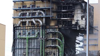 Kraftwerk in Veltheim brennt