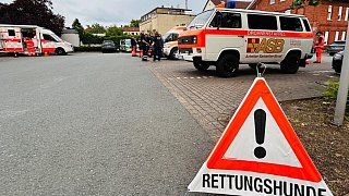 Suche nach dementer alten Dame in Halle