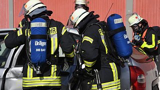 Katastrophenschutzübung auf der A 33 zwischen Halle und Borgholzhausen