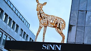 Lichtinstallationen zu Weihnachten in der Bielefelder City
