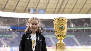 Die elf Einlaufkinder aus OWL bei Arminias Pokalfinale