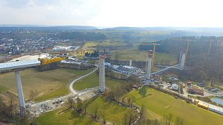 Bad Wünnenberg: Impressionen vom Brückenbau der B 480n über das Aftetal