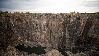 Victoriafälle sind nur noch ein Rinnsal