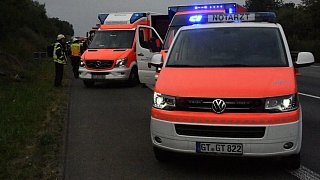 Drei Verletzte bei schweren Unfall auf der A2 bei Gütersloh