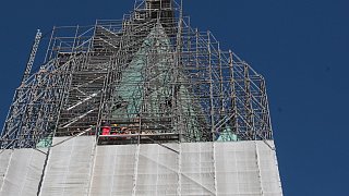 Höhenrettungsübung am Paderborner Dom