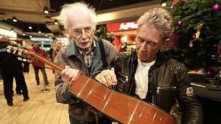 Peter Maffay und Hendrikje Balsmeyer im Marktkauf Bielefeld-Oldentrup