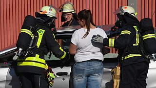 Katastrophenschutzübung auf der A 33 zwischen Halle und Borgholzhausen
