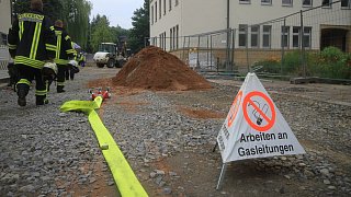 Bad Driburg: Gasleitung bei Bauarbeiten beschädigt