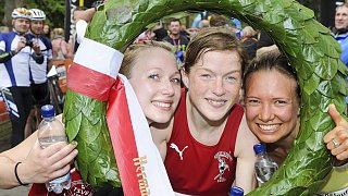 Hermannslauf 2015: Fotos vom Ziel an der Sparrenburg
