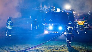 Großbrand in Bielefeld Jöllenbeck