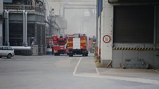 Explosion und Großbrand bei der Firma Pfleiderer in Gütersloh