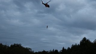 Rettungseinsatz abgestürztes Segelflugzeug in Porta