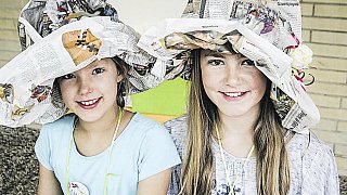 Paul Maar besucht Sommerfest der Grundschule Hiddenhausen