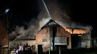 Nieheim: Großbrand in Erwitzen