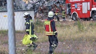 Kraftwerk in Veltheim brennt