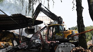 Großbrand einer Remise an der Kölkebecker Straße in harsewinkel