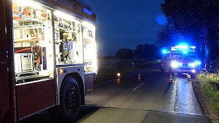 Auto überschlägt sich bei Unfall in Versmold
