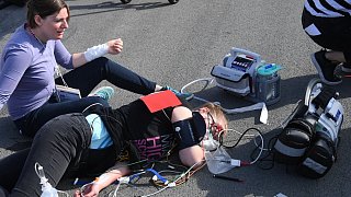 Katastrophenschutzübung auf der A 33 zwischen Halle und Borgholzhausen