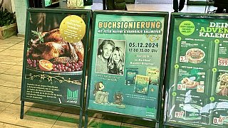 Peter Maffay und Hendrikje Balsmeyer im Marktkauf Bielefeld-Oldentrup