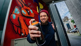 Ein Stadtrundgang mit Kennern der Graffiti-Kunst