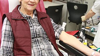 Typisierung und Blutspenden in Hüllhorst: Als Erstspender vor Ort