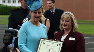 Gräfin Sophie von Wessex besucht das 5th Rifle Regiment in Paderborn