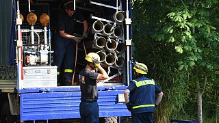 Fischesterben in der Ems: THW pumpt Wasser aus dem Fluss