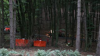 Rettungseinsatz abgestürztes Segelflugzeug in Porta