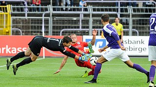 Aue: Arminia spielt 1:1 im Erzgebirge