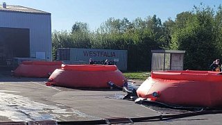 Feuerwehreinsatz bei Firma Remondis in Dörentrup