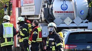 Großeinsatz der Feuerwehr bei Sonderabfallentsorger Zimmermann in Gütersloh