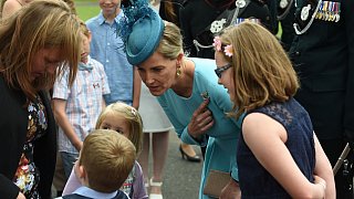 Gräfin Sophie von Wessex besucht das 5th Rifle Regiment in Paderborn